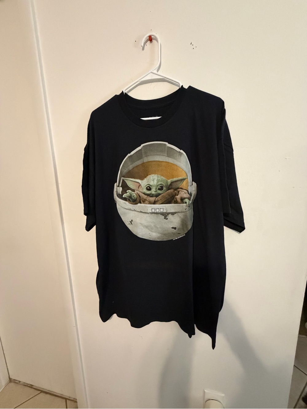 Men's Black Short-Sleeve Graphic Tee with Green Character Print